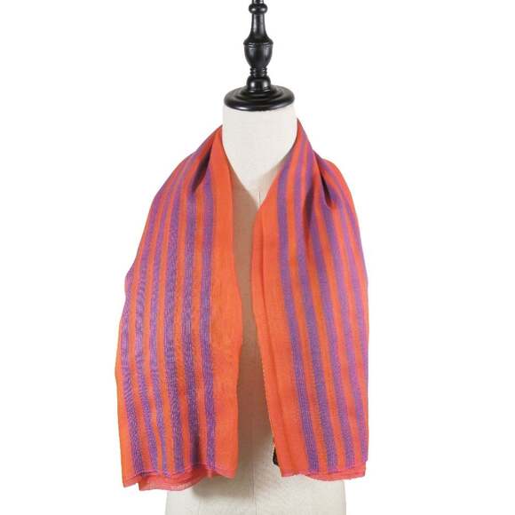 HERMES Blue Silk Scarf - Picture 7 of 7